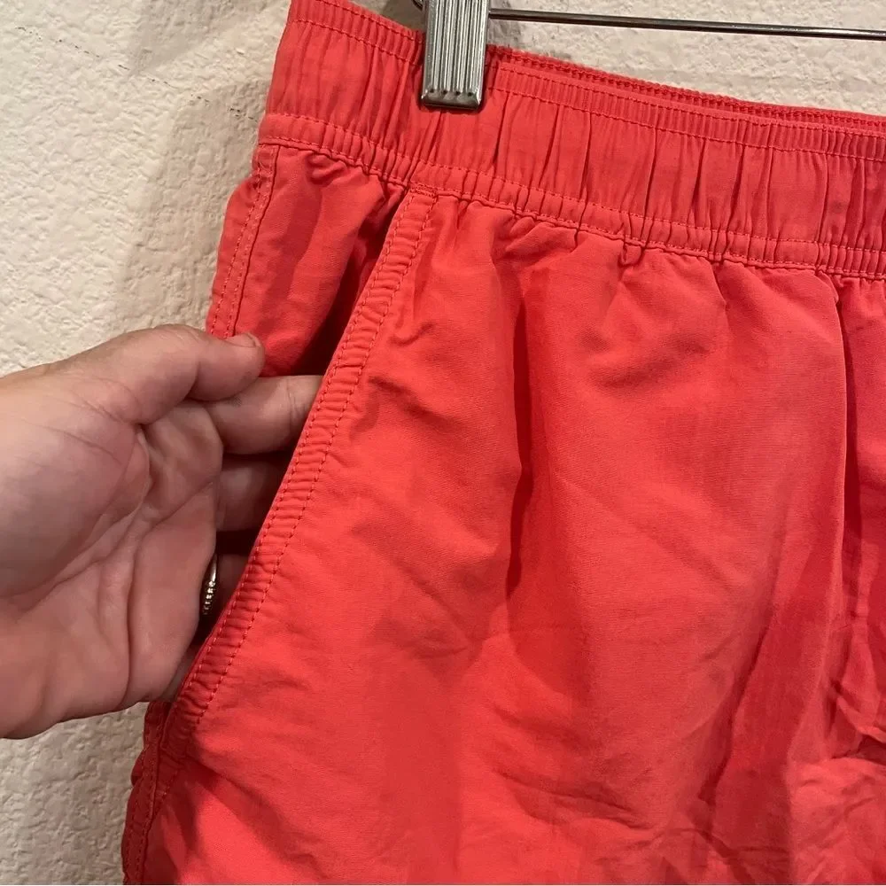 Caribbean swim trunks coral pink size large zipper back pocket